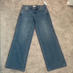 PacSun Blue Flare Wide Leg Jeans